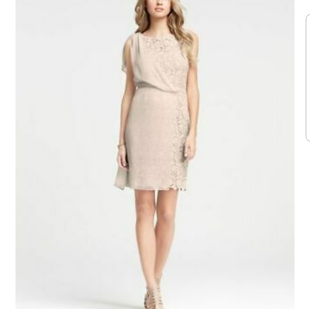 Ann Taylor Lace Sheath Wedding Guest Dress - Size 0 - Picture 2 of 6